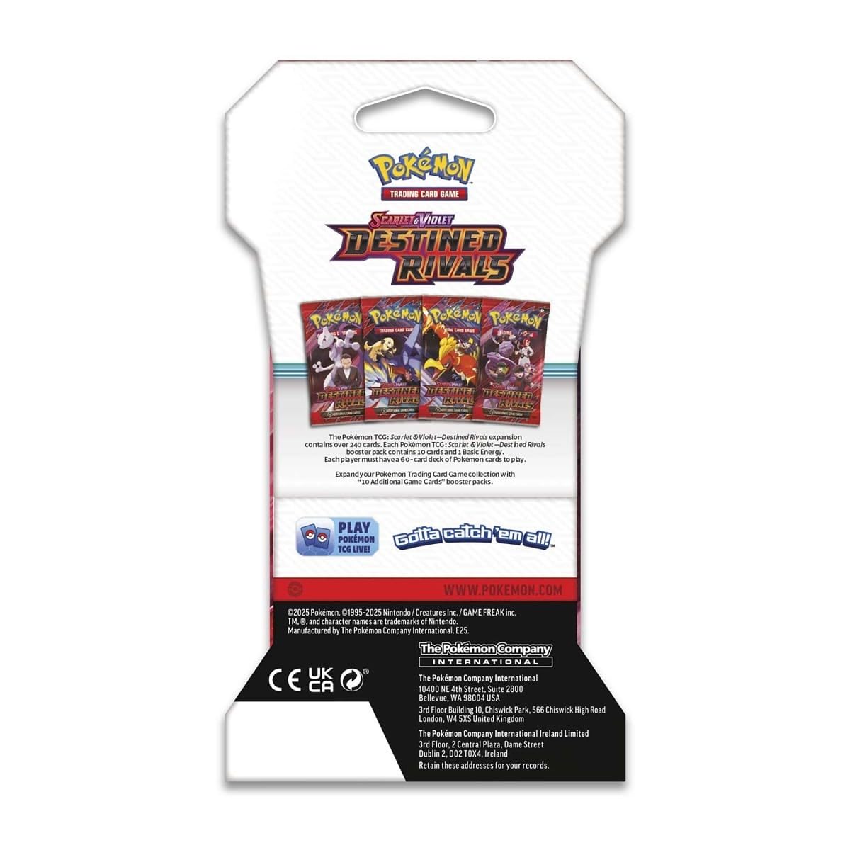 Pokemon TCG - Scarlet & Violet: Destined Rivals - 8 Booster Pack